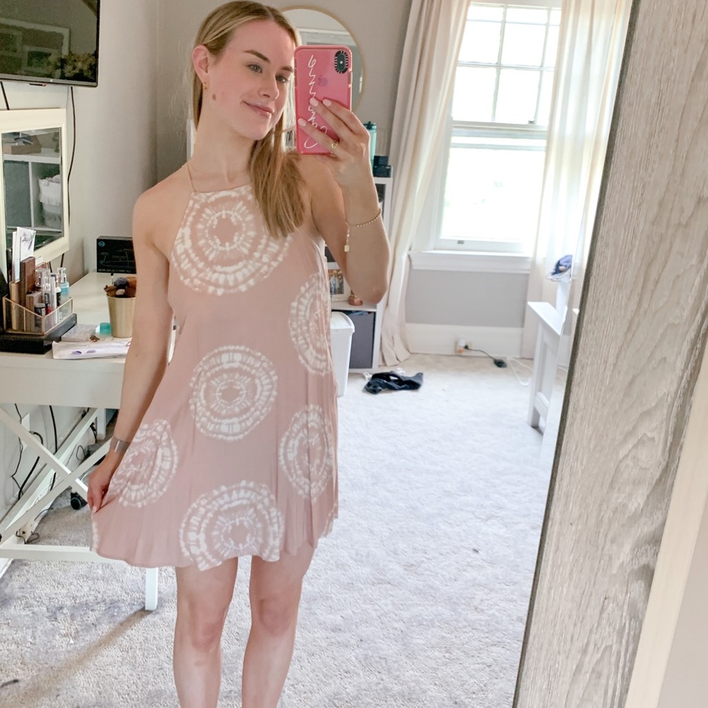 Forever 21 light pink and white dress !